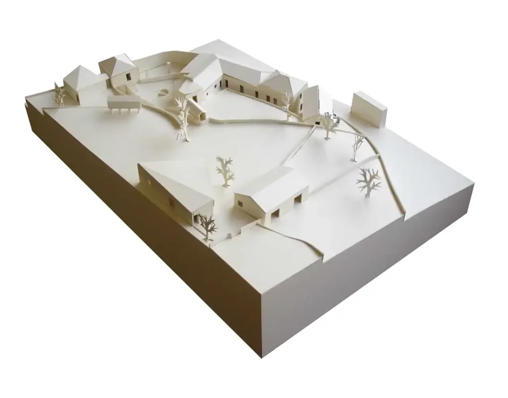 Back Facades of the architecture model