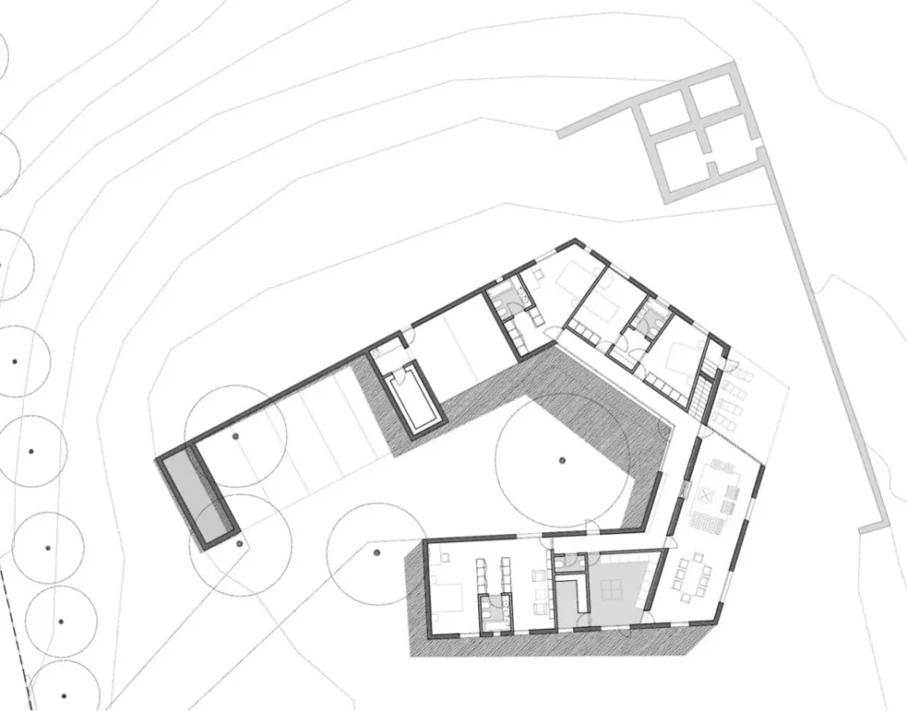 The project's ground floor plan
