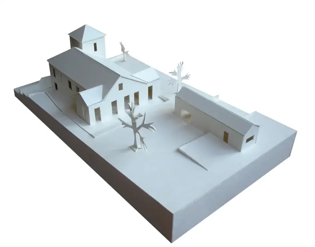 South view of the architecture model