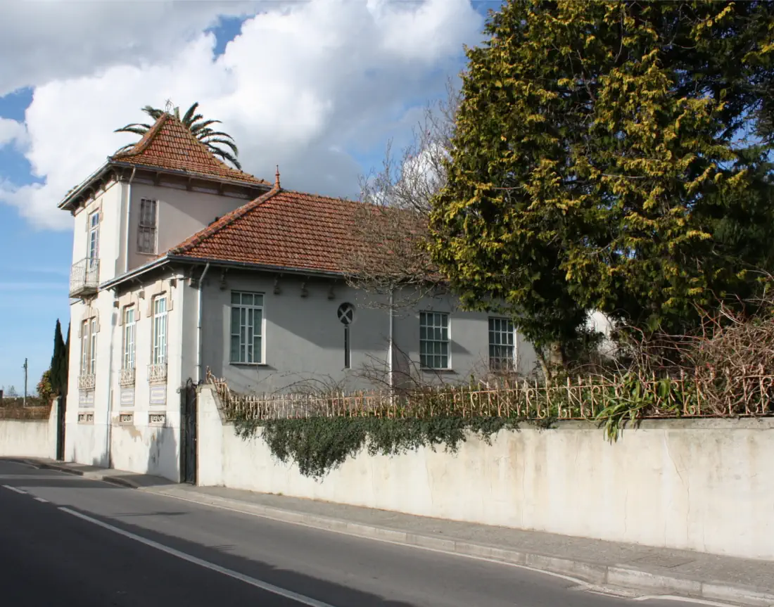 Street view of the house rehabilitation in Portugal