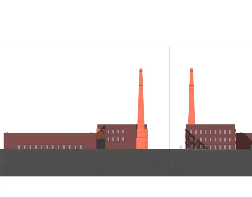 Elevations and sections of the architecture project