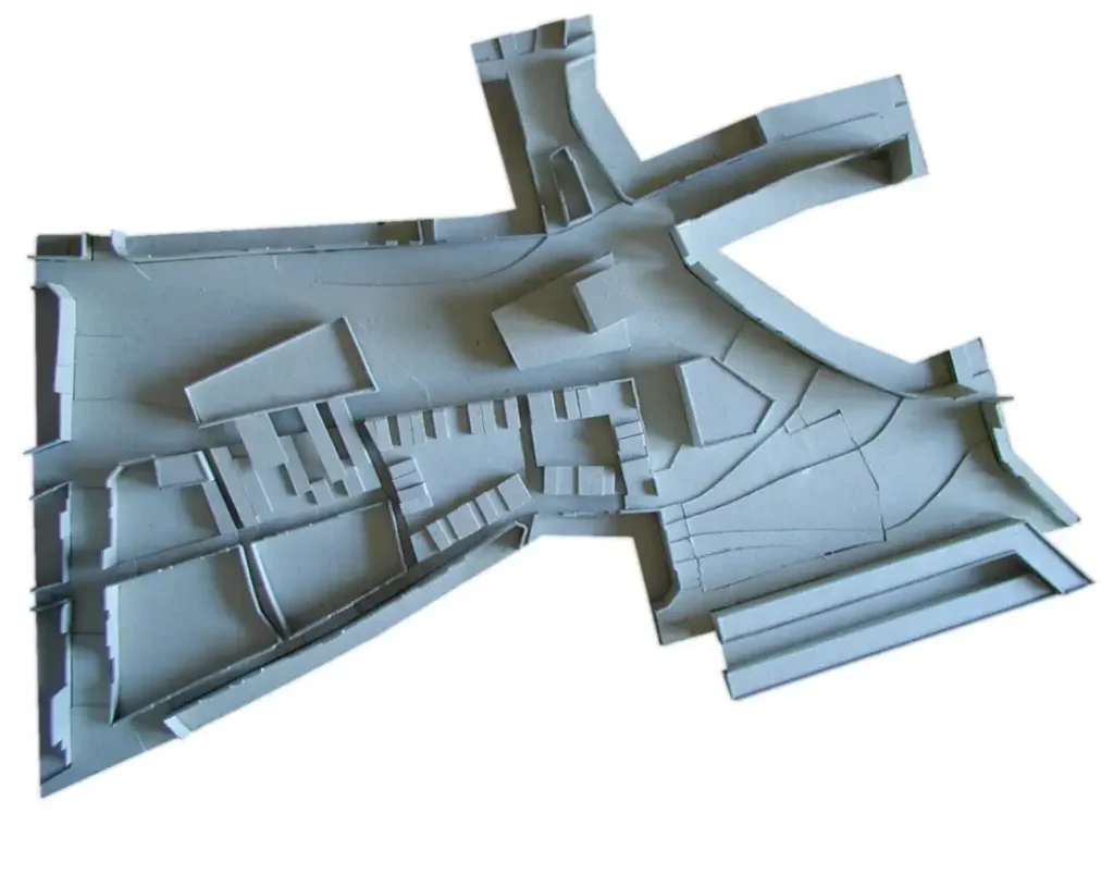 Plan of the urban project in Badalona