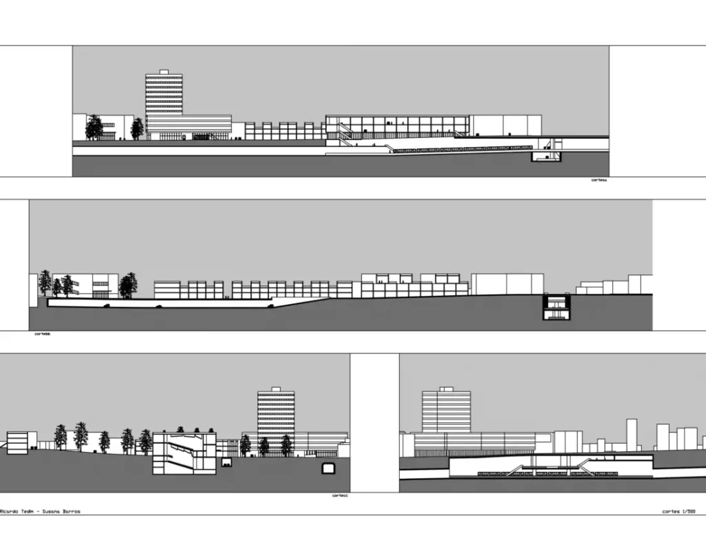 Sections of the urban project