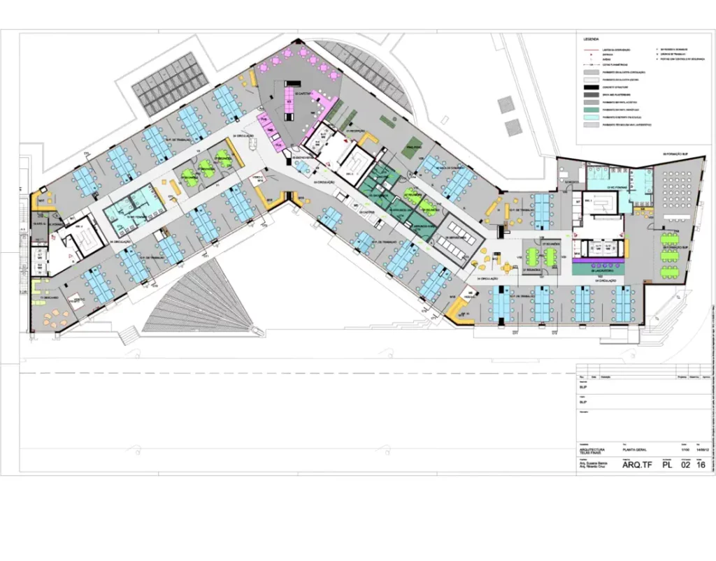 Architecture Plan of the Blip office in Porto