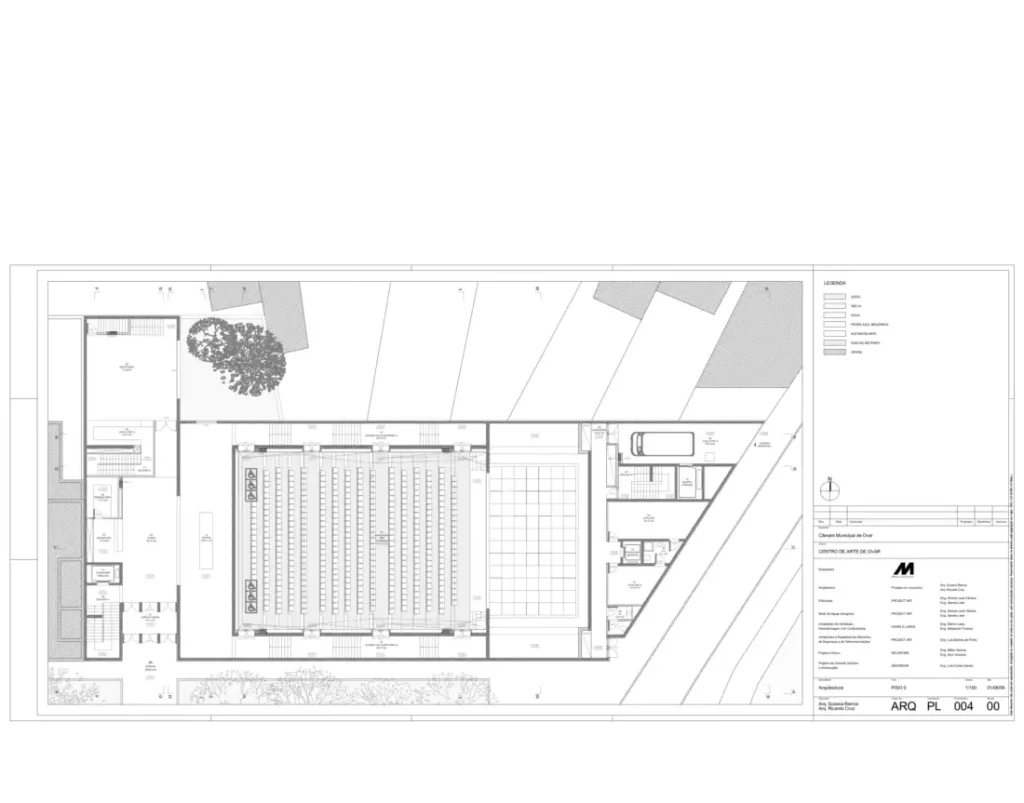 Plan of the modern arts house in Ovar