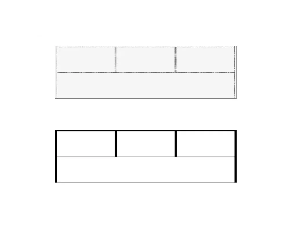 Plans of the cupboard table