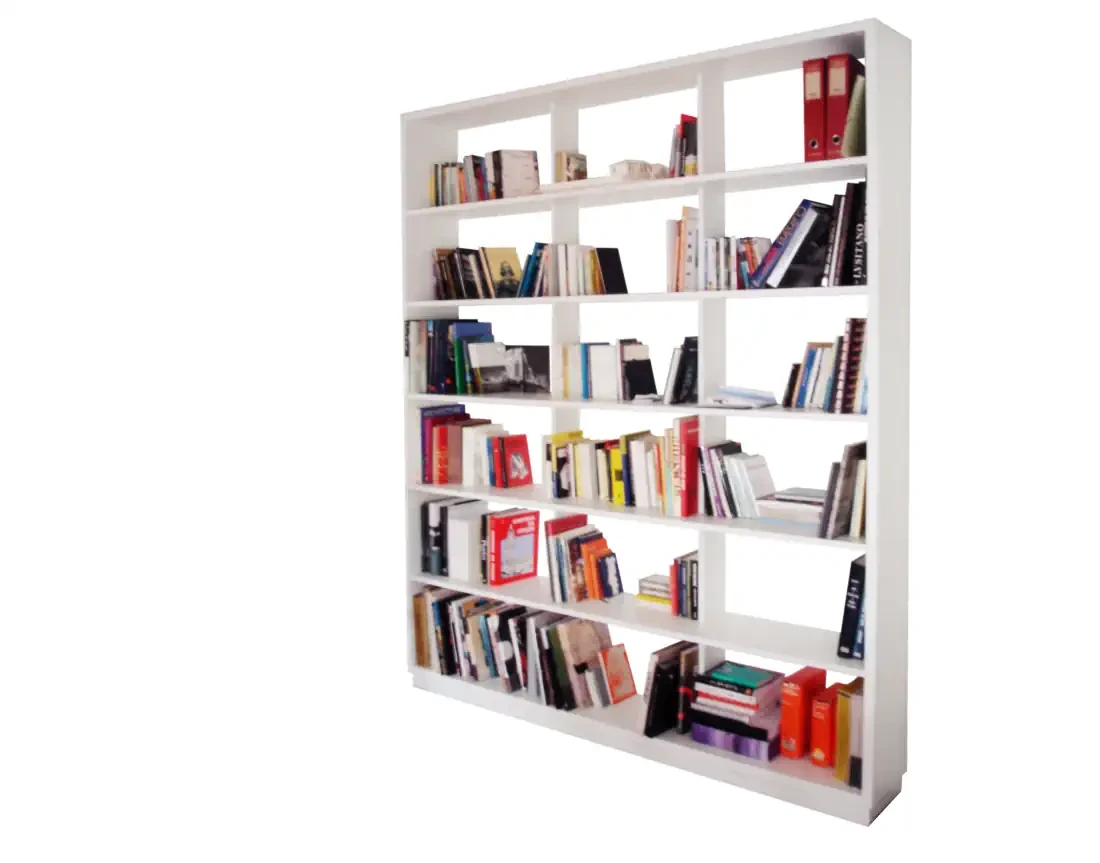 Shelving system with books