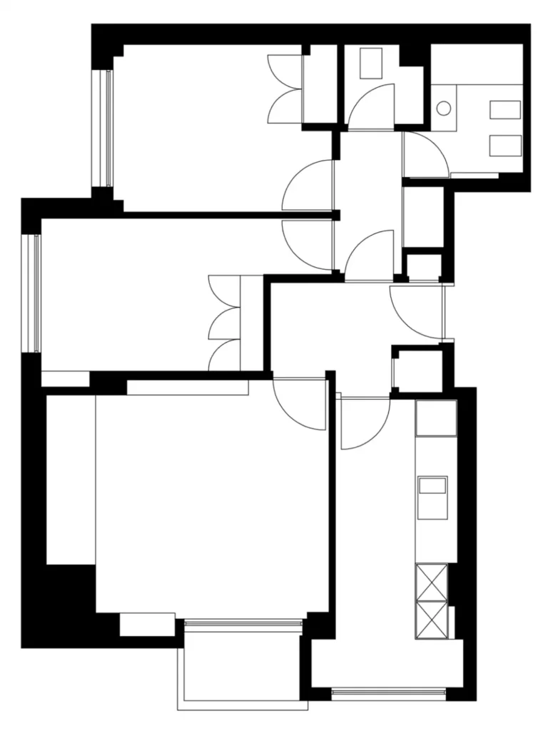 The architecture plan for the Apartment renovation