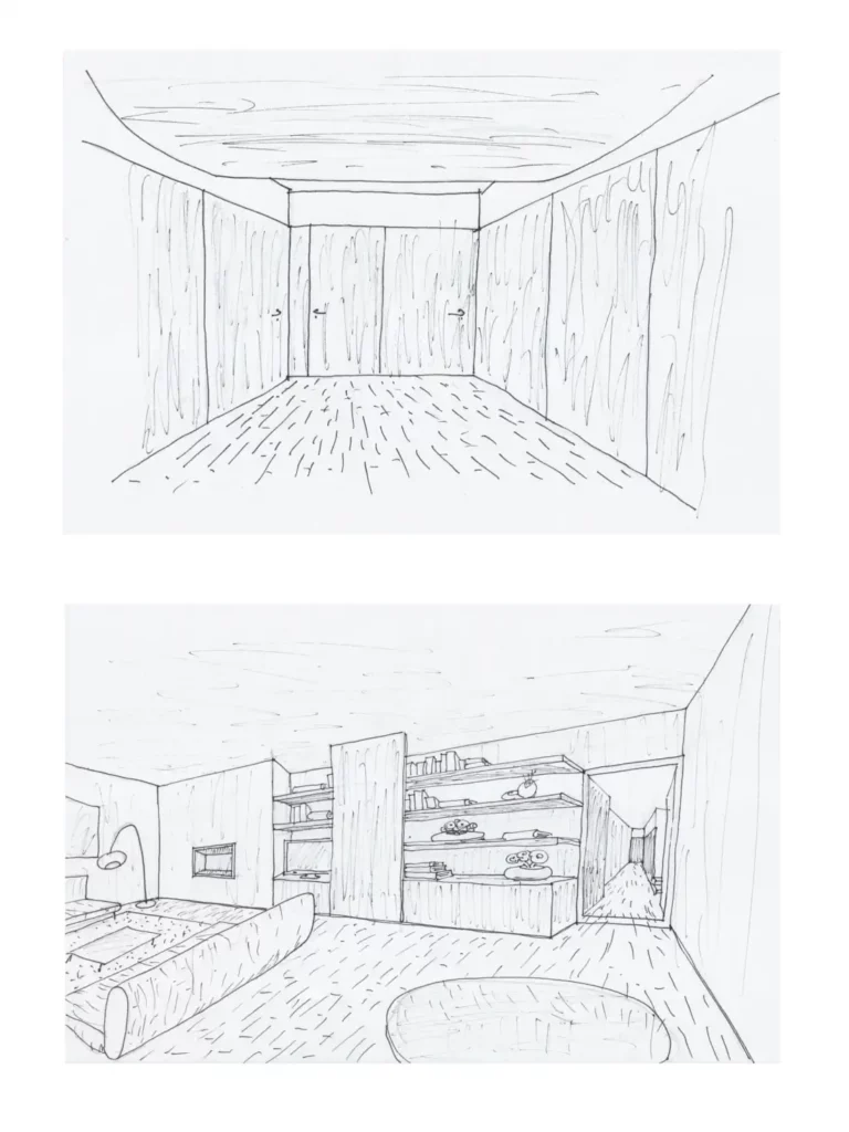 Penthouse renovation drawings by the architect