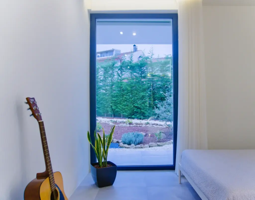 Bedroom with a view and access to the garden