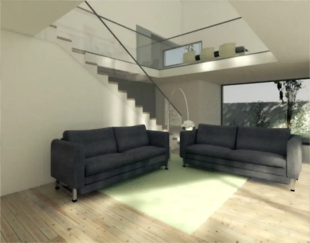 Modern house living room
