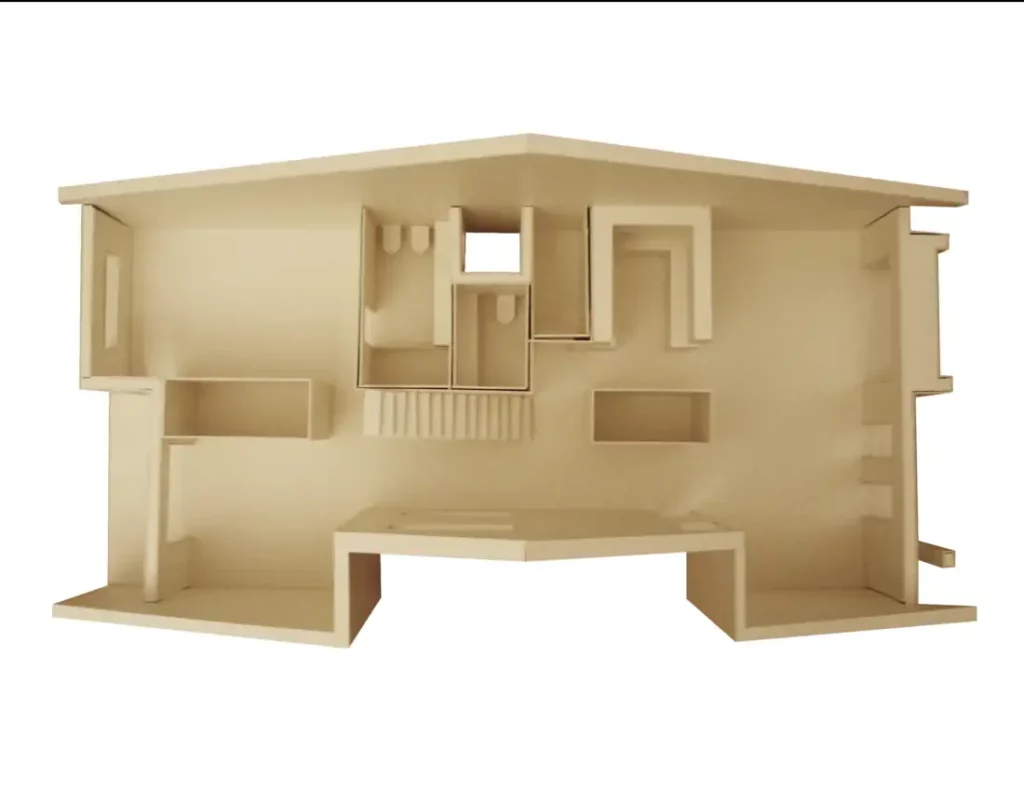 Penultimate floor model of the multidwelling unit renovation
