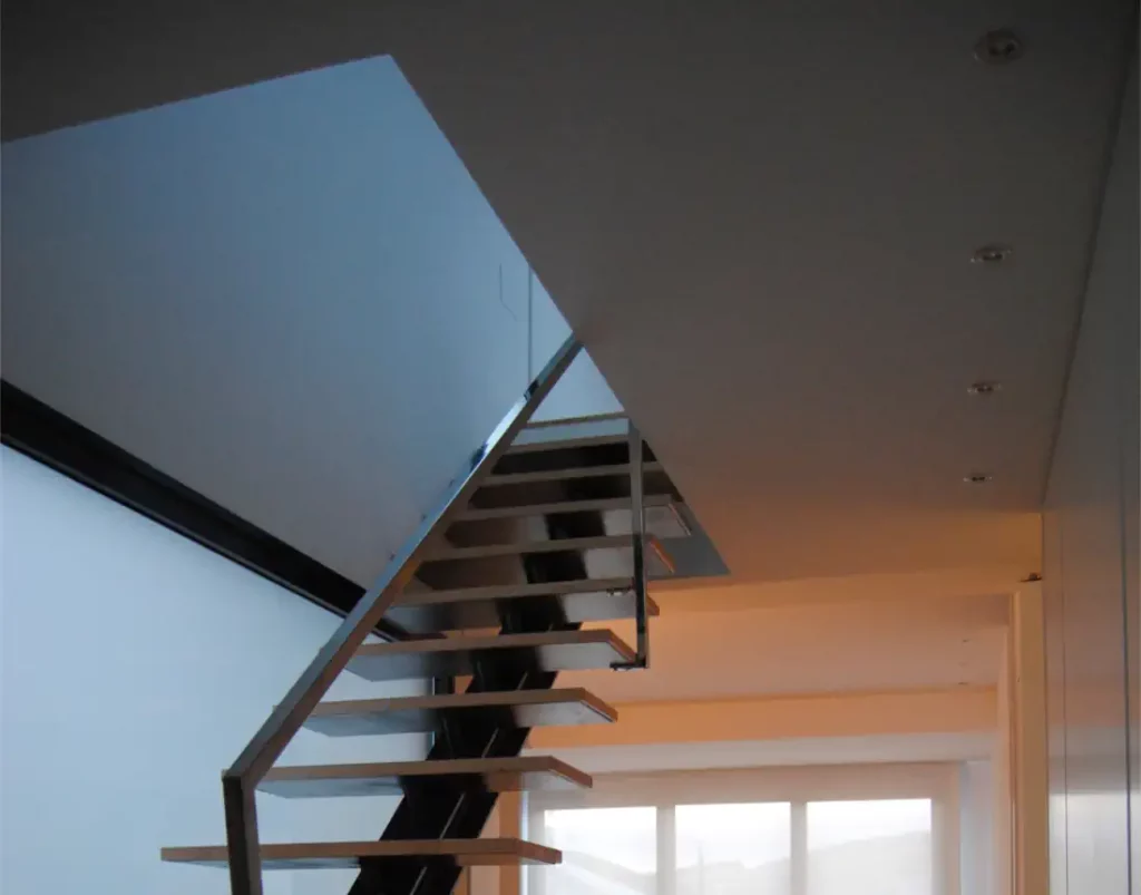 Staircase of the renovated dwellings