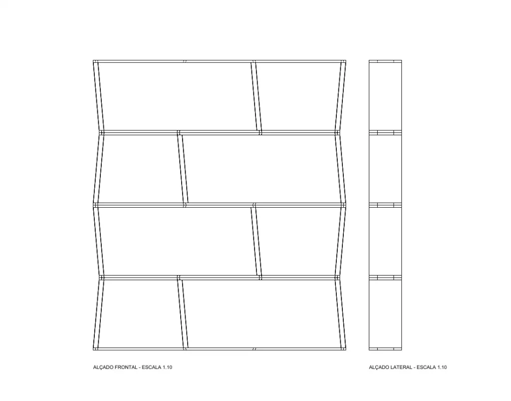 Elevation of the new store shelf