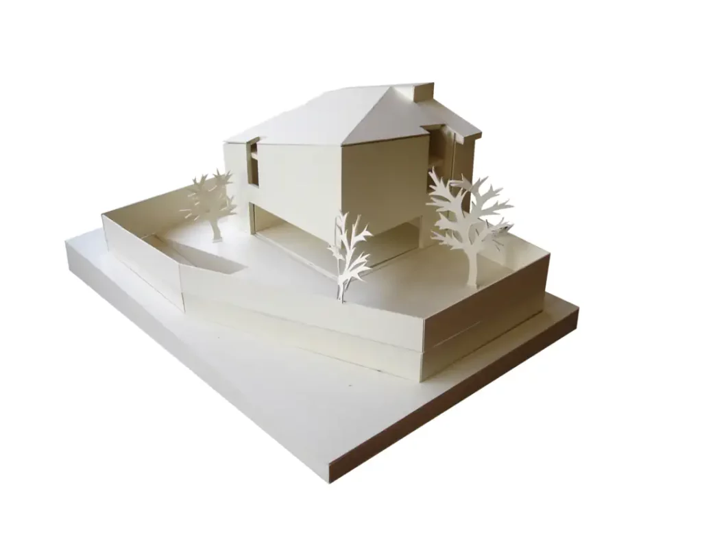 South view of the architectural model