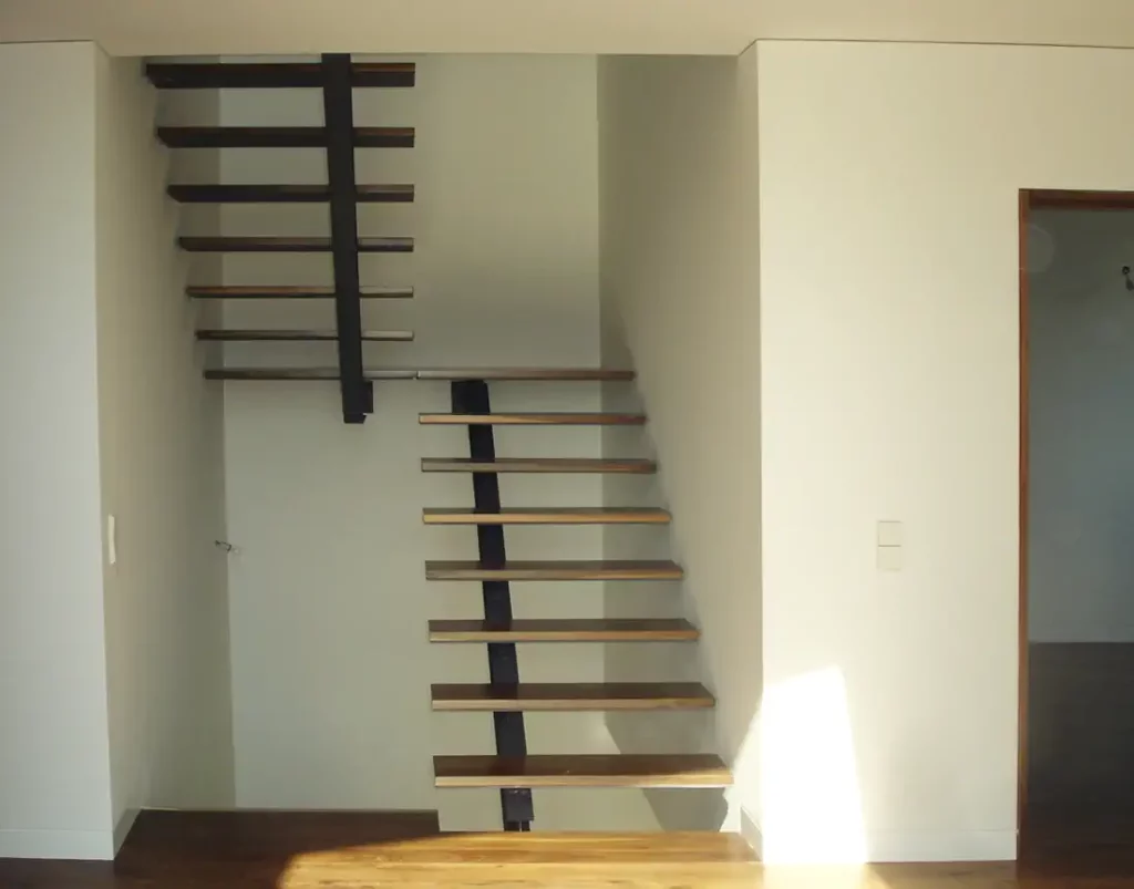 Minimalist staircase of the modern house