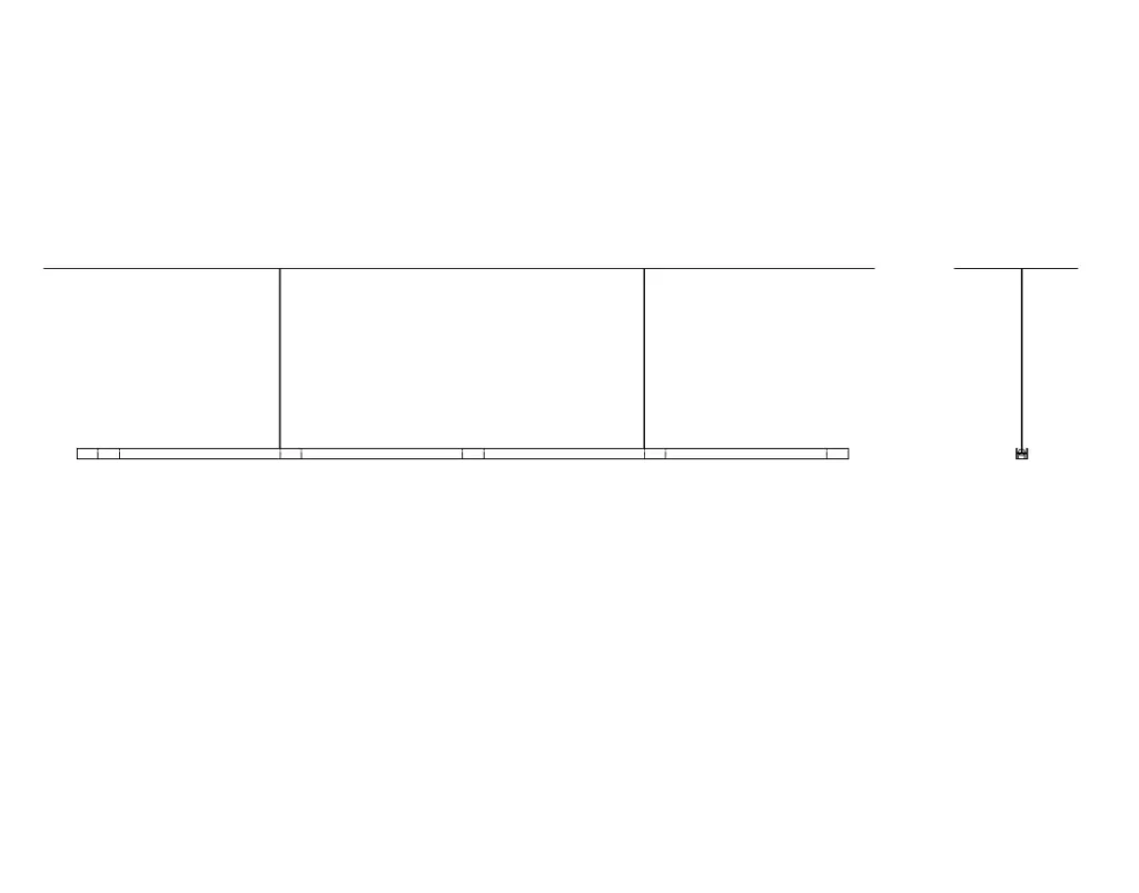 Section and elevation drawings of the minimal lamp