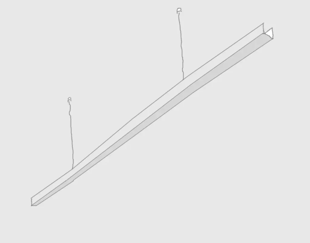 Designer's sketch of the minimal lamp