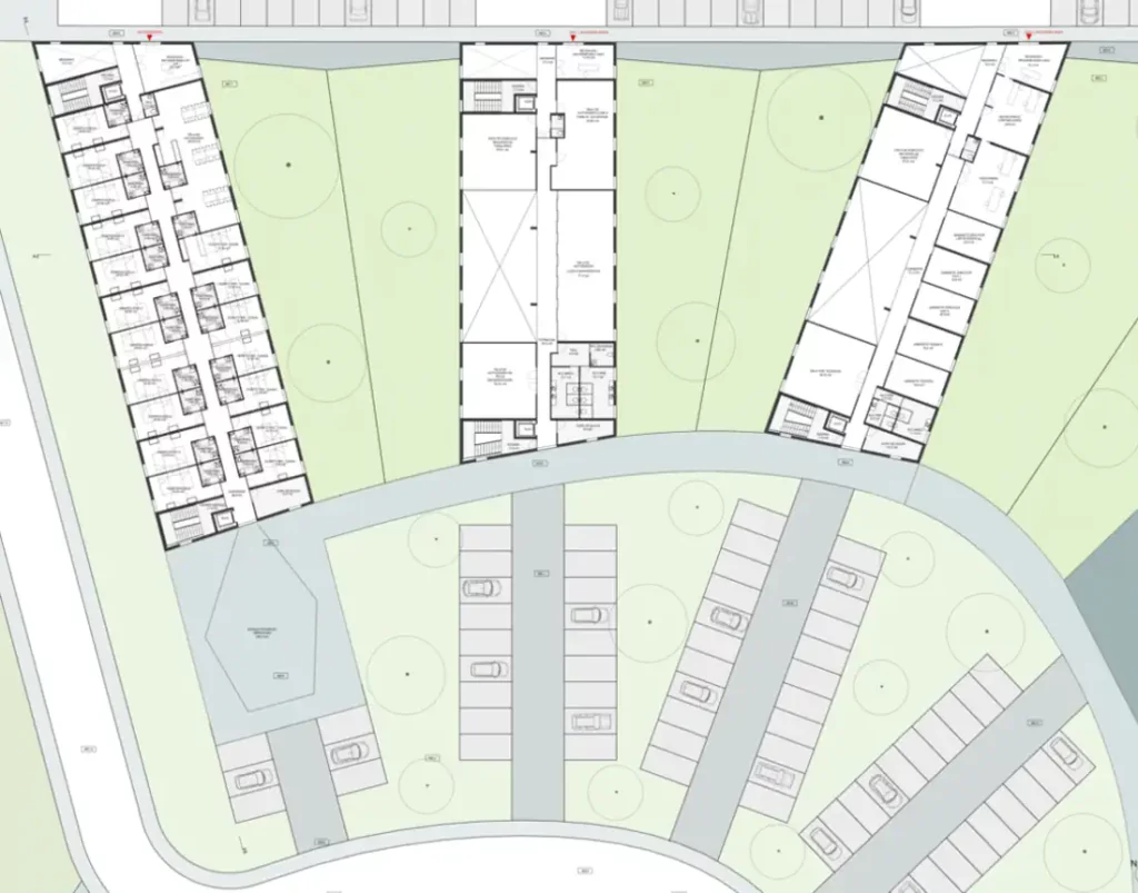 Therapy Center and Residential Homes first floor plan