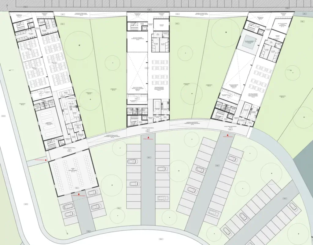 Therapy Center and Residential Homes groundfloor plan