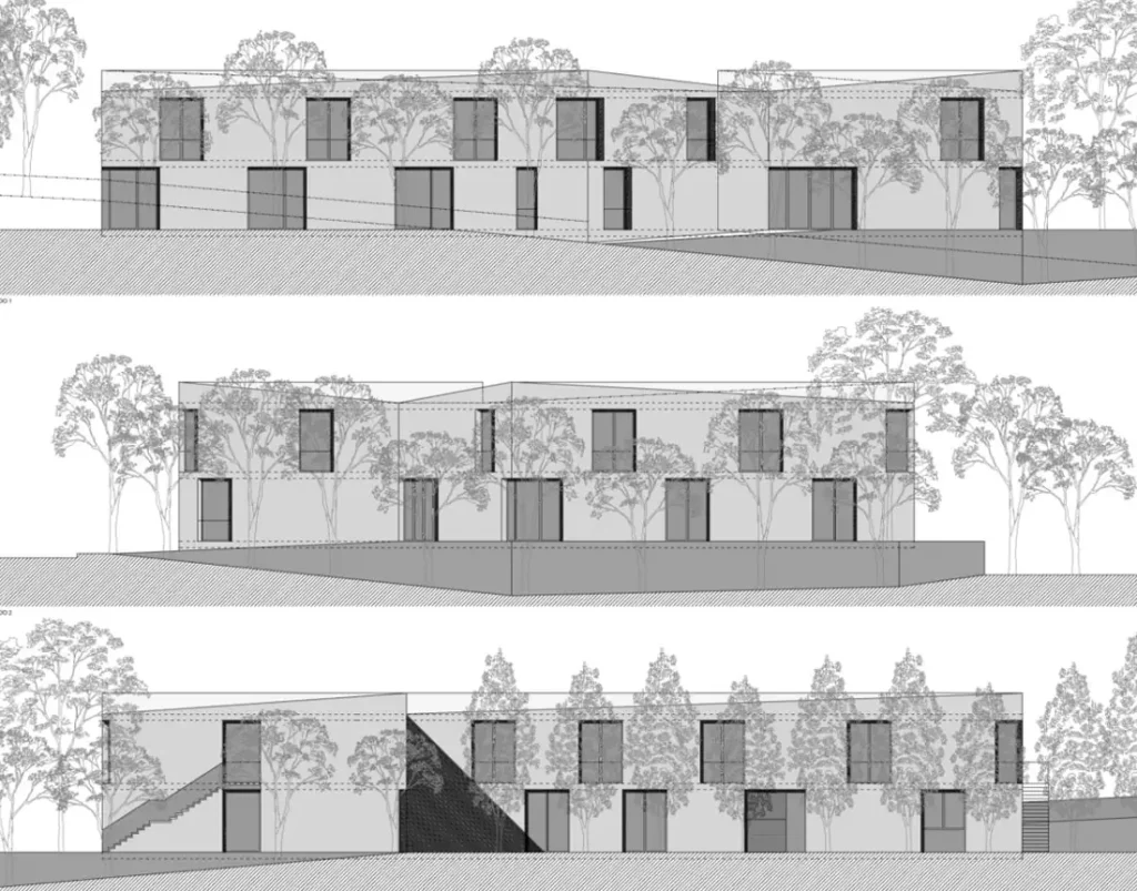 Facades of the nursing home project