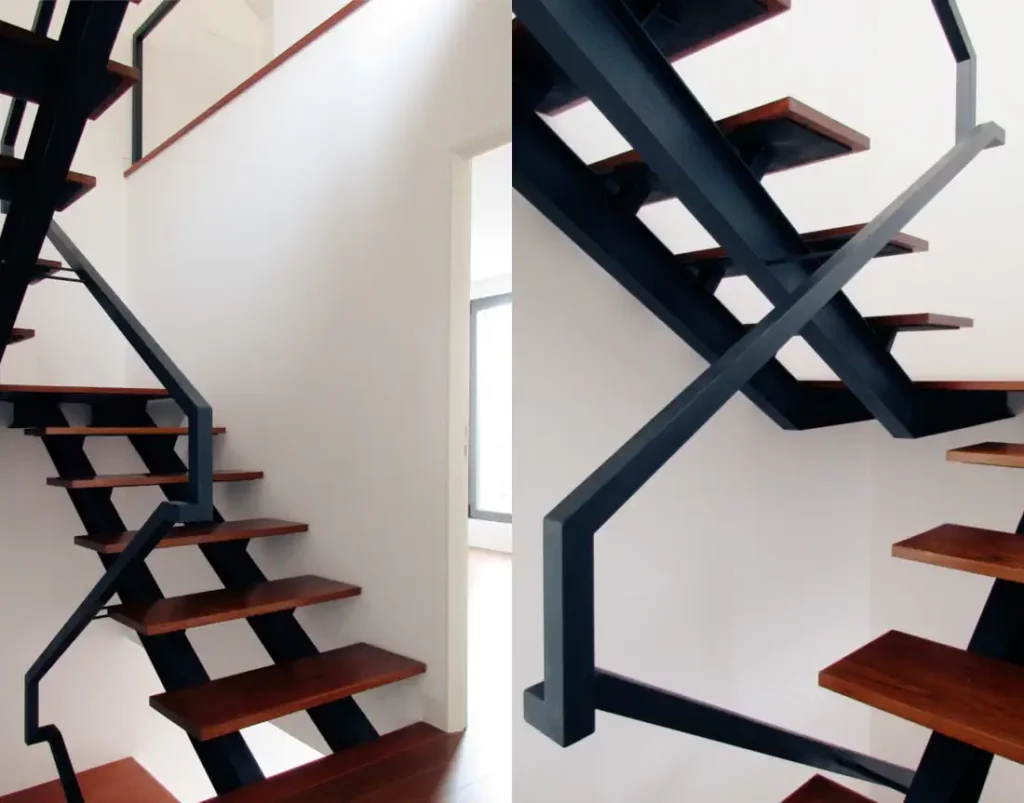 Light steel stairs