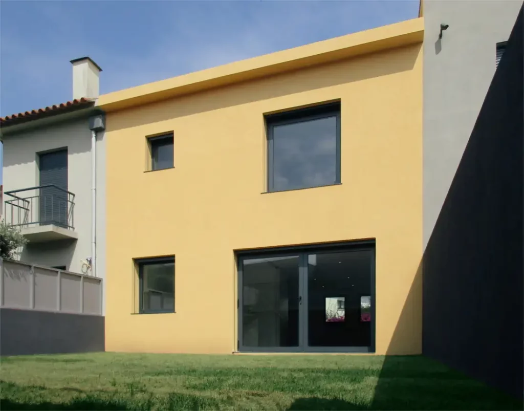 Back facade of the renovated house