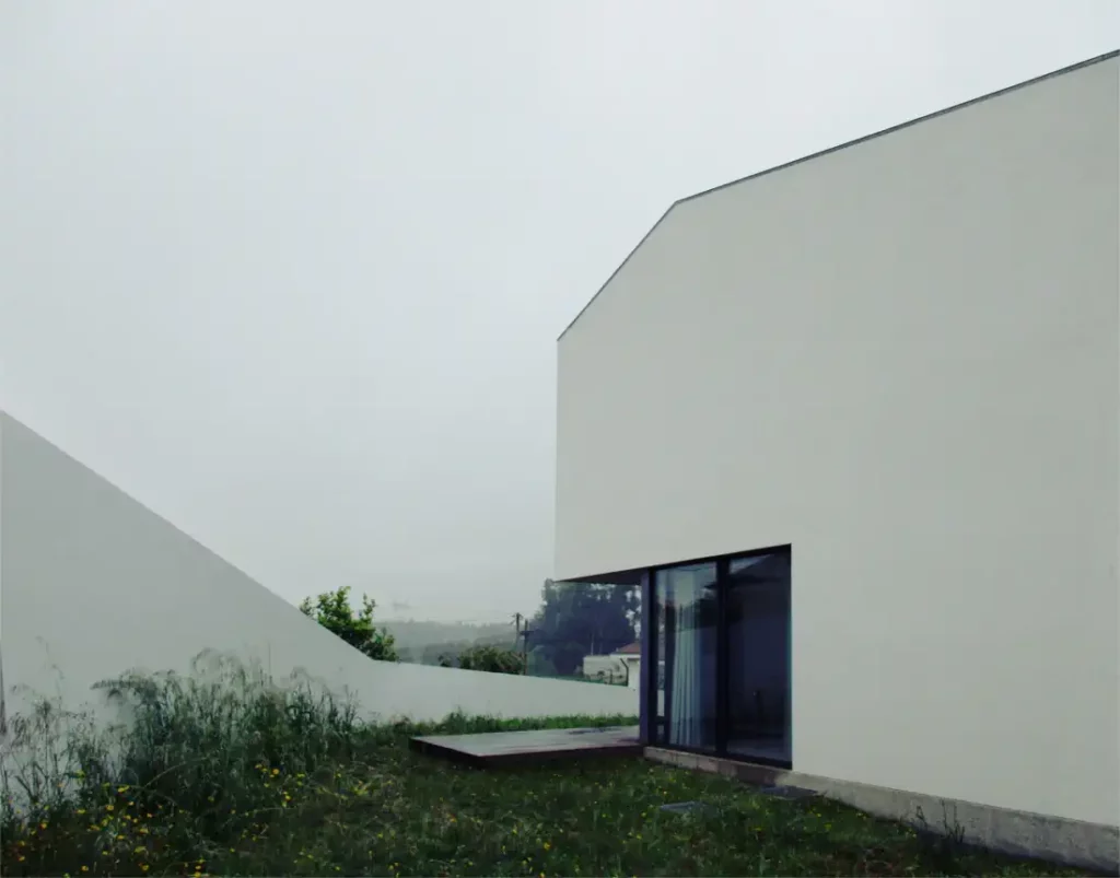 Luminous house backyard