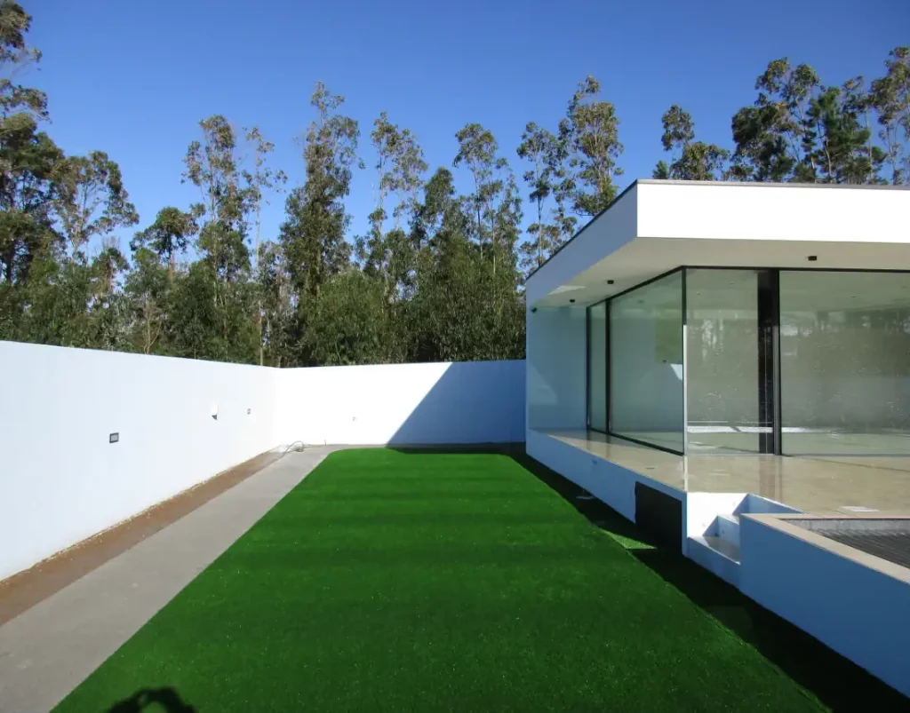 Garden of the modern house