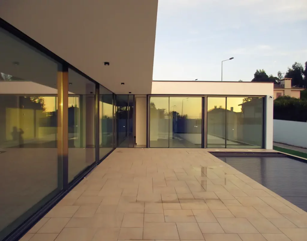 House porch and swimming pool