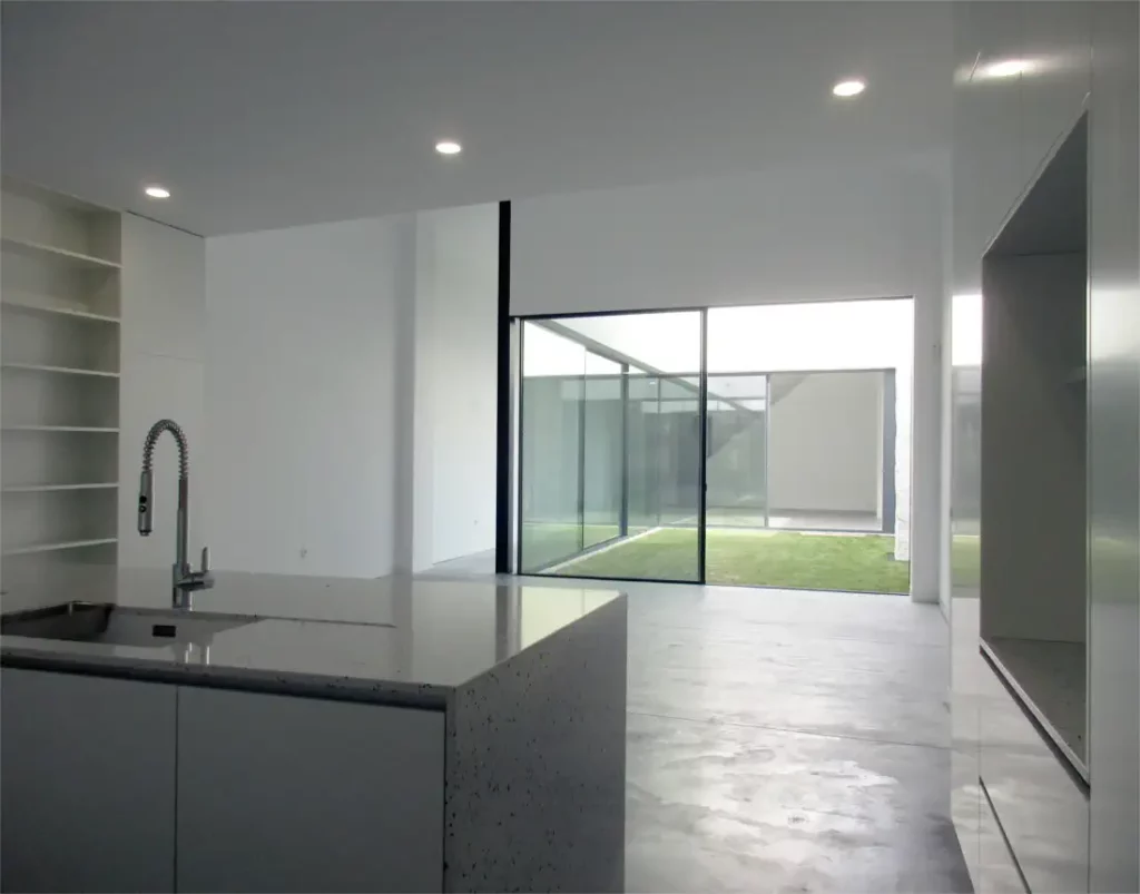 kitchen and dining room of the house