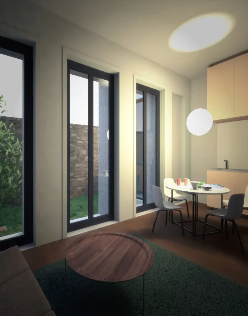 Porto apartment rehabilitated with open kitchen