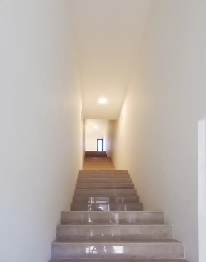 Stairs of multifamily rental with shared services